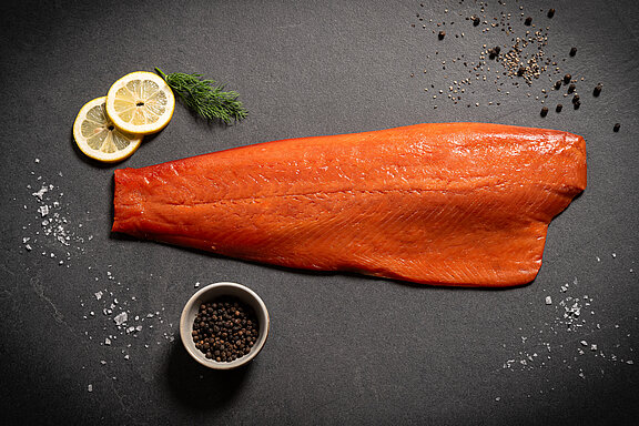 Kanadischer Wildlachs Sockeye Rotlachs kaltgeräuchert