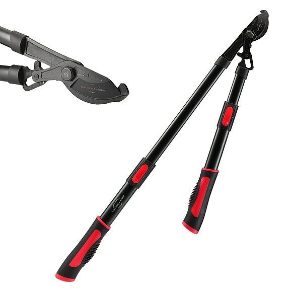 SKS GS 220 Rot Teleskopastschere mit Direktübersetzung