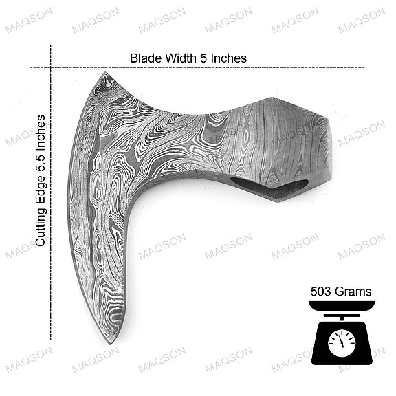Damascus Knife, Damascus Axe, Axe Carbon Steel ,Chef Kitchen Knife,Blank Blade