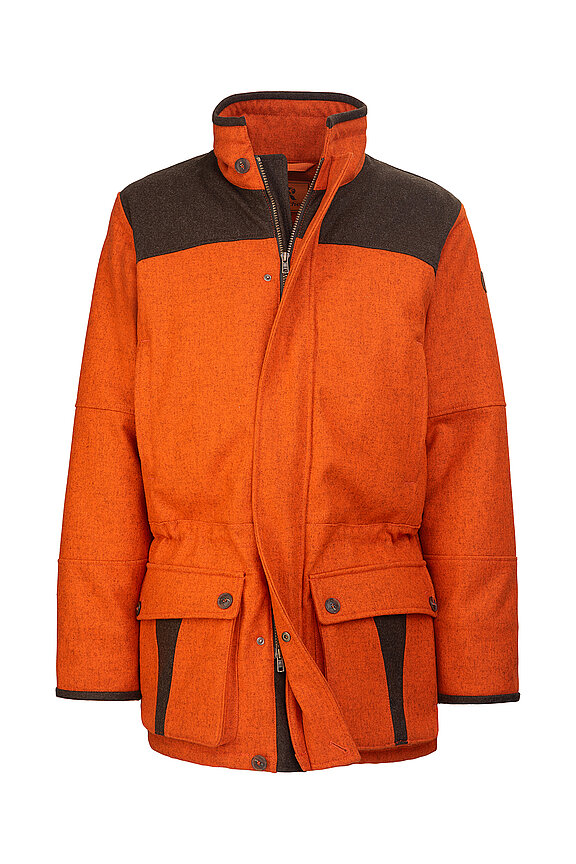 Signal-Lodenjacke "Prestige", orange-meliert, Rascher